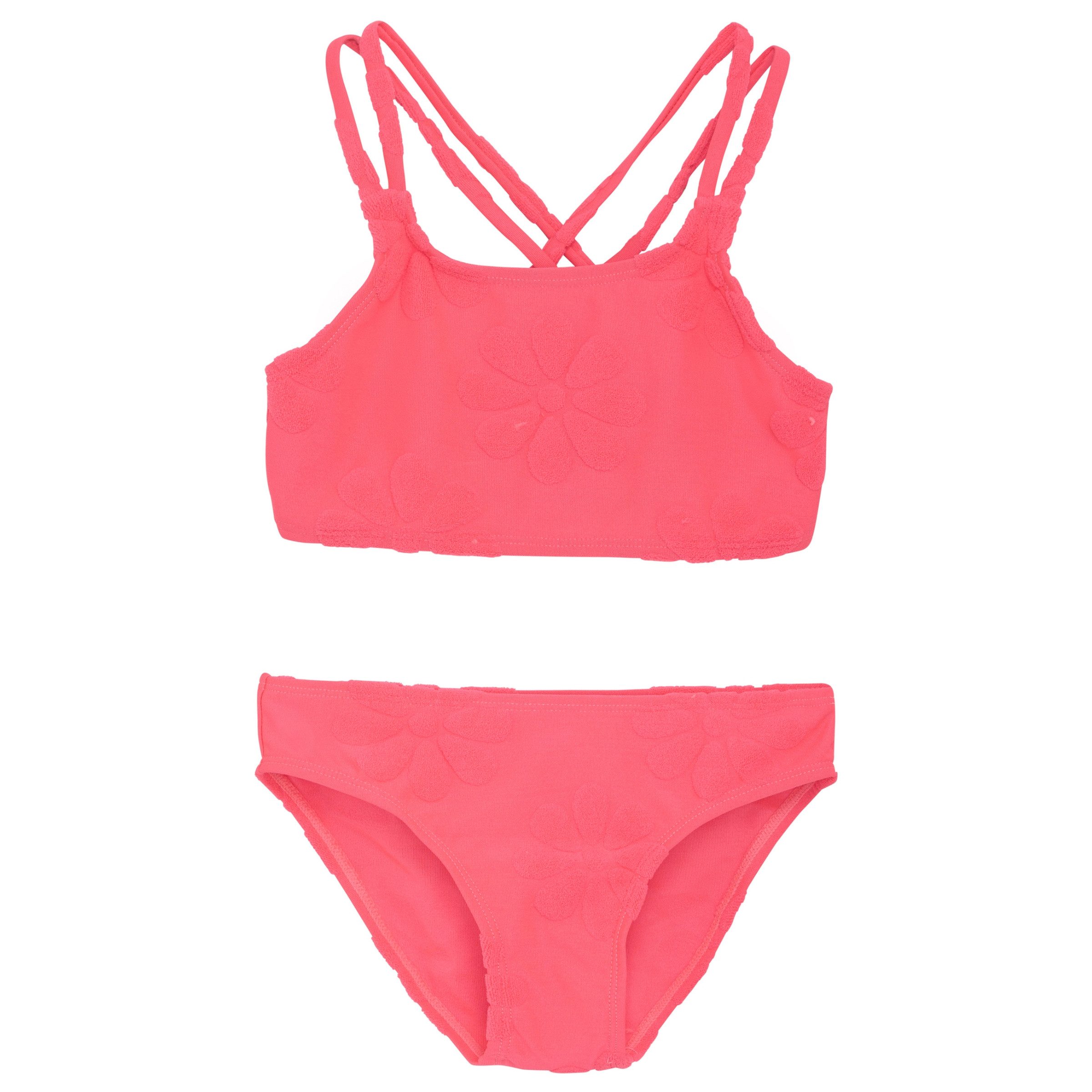 Bandeau-Bikini Color Kids Bikini Structure Knockout Pink 128