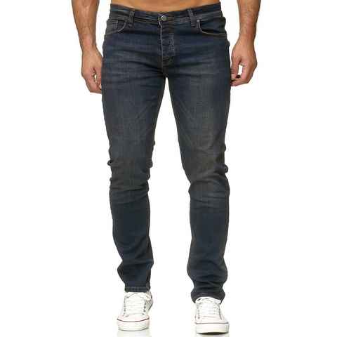 Reslad Stretch-Jeans Reslad Jeans Herren Slim Fit Basic Herren-Hose Jeanshose Männer Jeans Stretch Denim Jeans-Hose Slim Fit