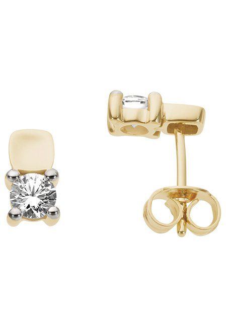 Paar Ohrstecker Schmuck Geschenk Gold 333 Ohrschmuck Solitär