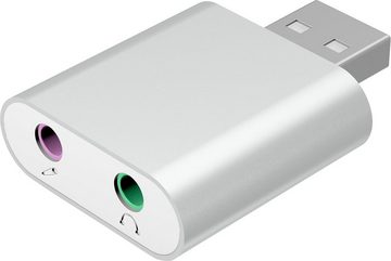 ICY BOX ICY BOX USB zu Mikrofon und Kopfhörer Adapter Audio-Adapter