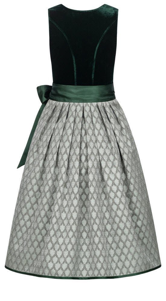 Nübler Trachtenkleid Dirndl midi Malies in Dunkelgrün von Nübler günstig online kaufen