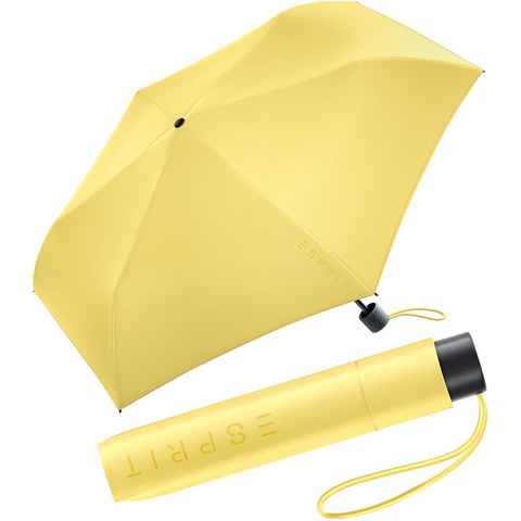 Esprit Taschenregenschirm Mini Regenschirm Damen Slimline FJ 2023, sehr leicht, in den neuen Trendfarben