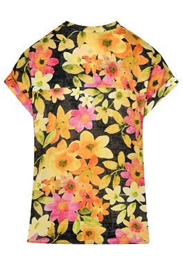 BICALLA T-Shirt Blouse Flowers - 05/yellow-black (1-tlg)