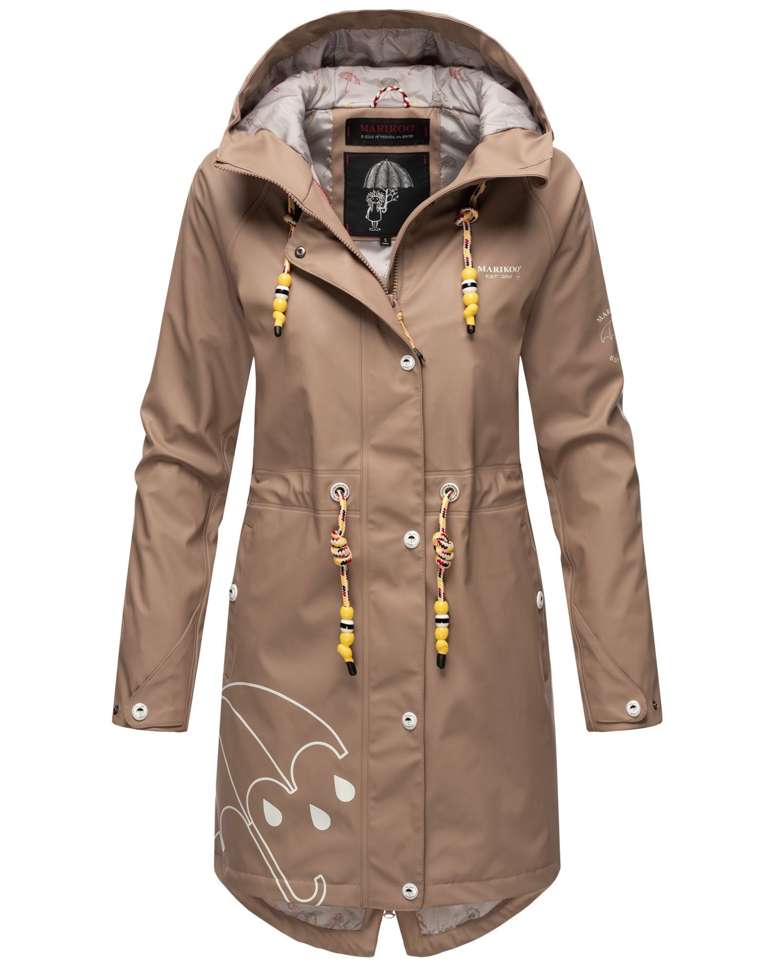 Marikoo Outdoorjacke "Dancing Umbrella", mit einer großen Kapuze günstig online kaufen