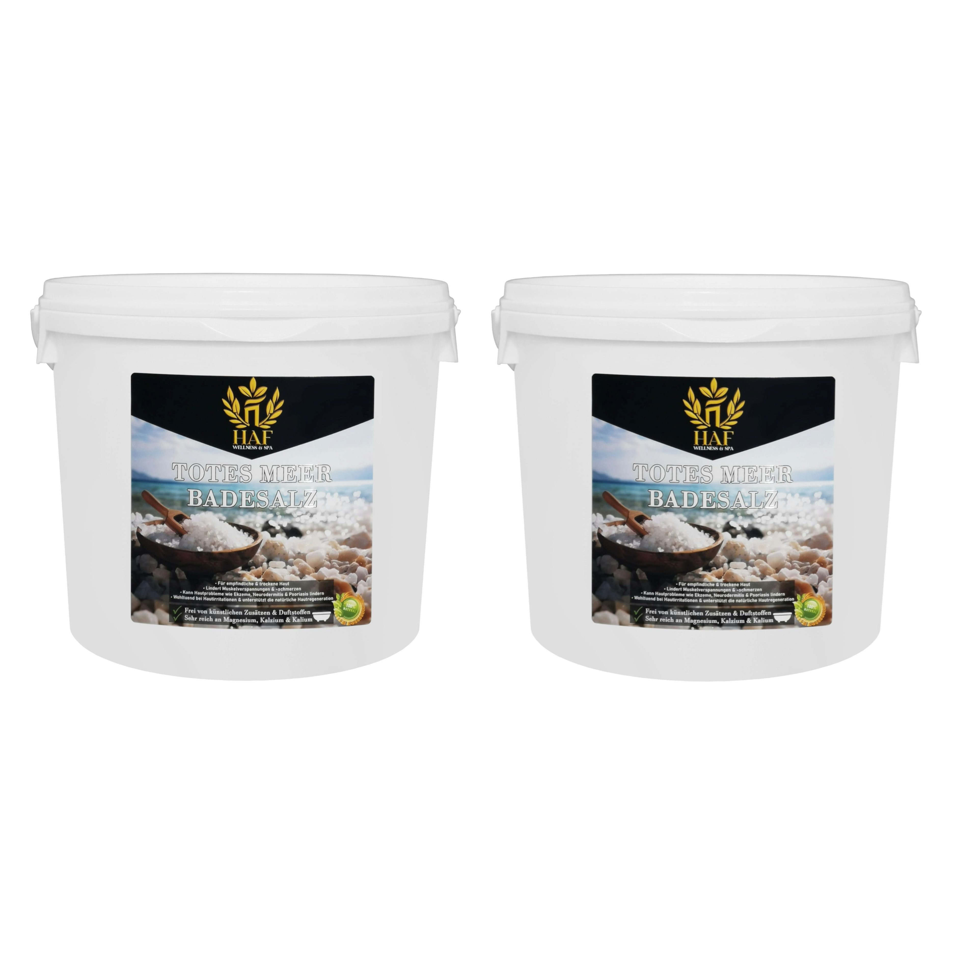 HAF Badesalz Premium Totes Meer Badesalz 1-25kg 100% reines Meersalz als Badezusatz, 1-tlg., Naturbelassen direkt vom toten Meer