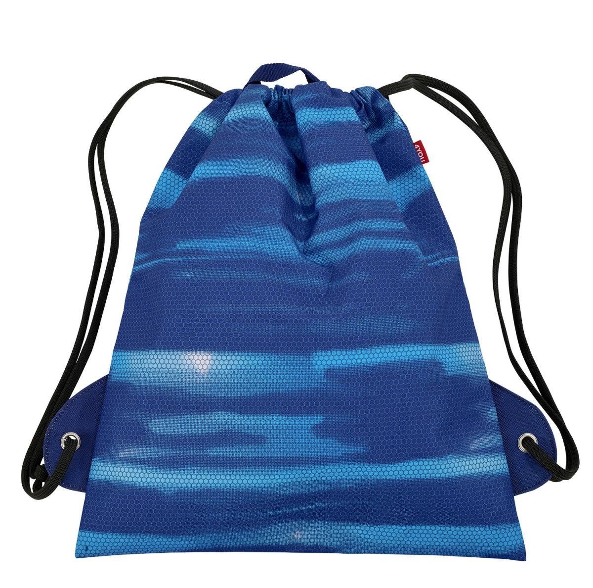 4YOU blue Turnbeutel Schulrucksack 4YOU shades FESTIVALBAG