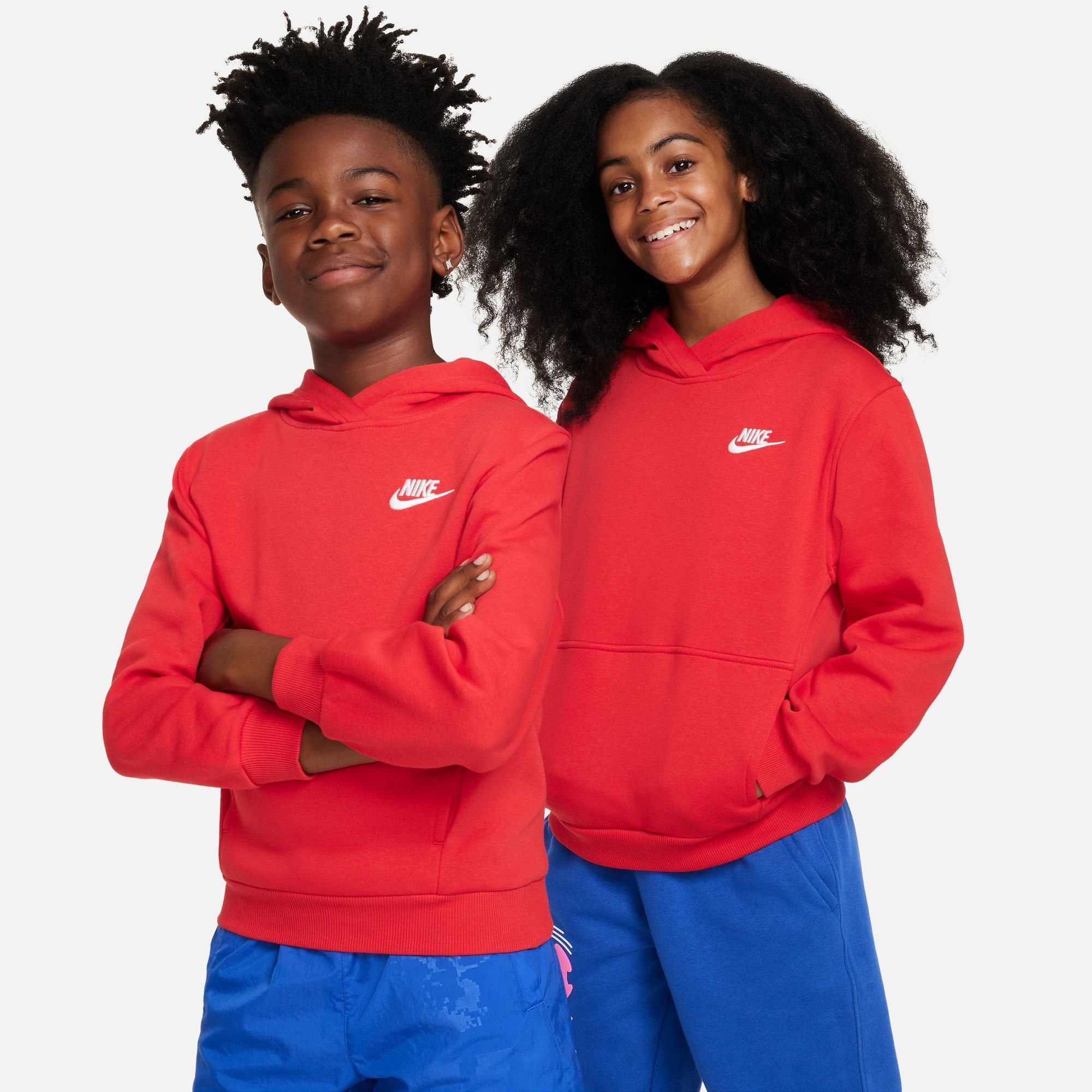 Nike Sportswear Kapuzensweatshirt CLUB FLEECE BIG KID'S PULLOVER HOODIE