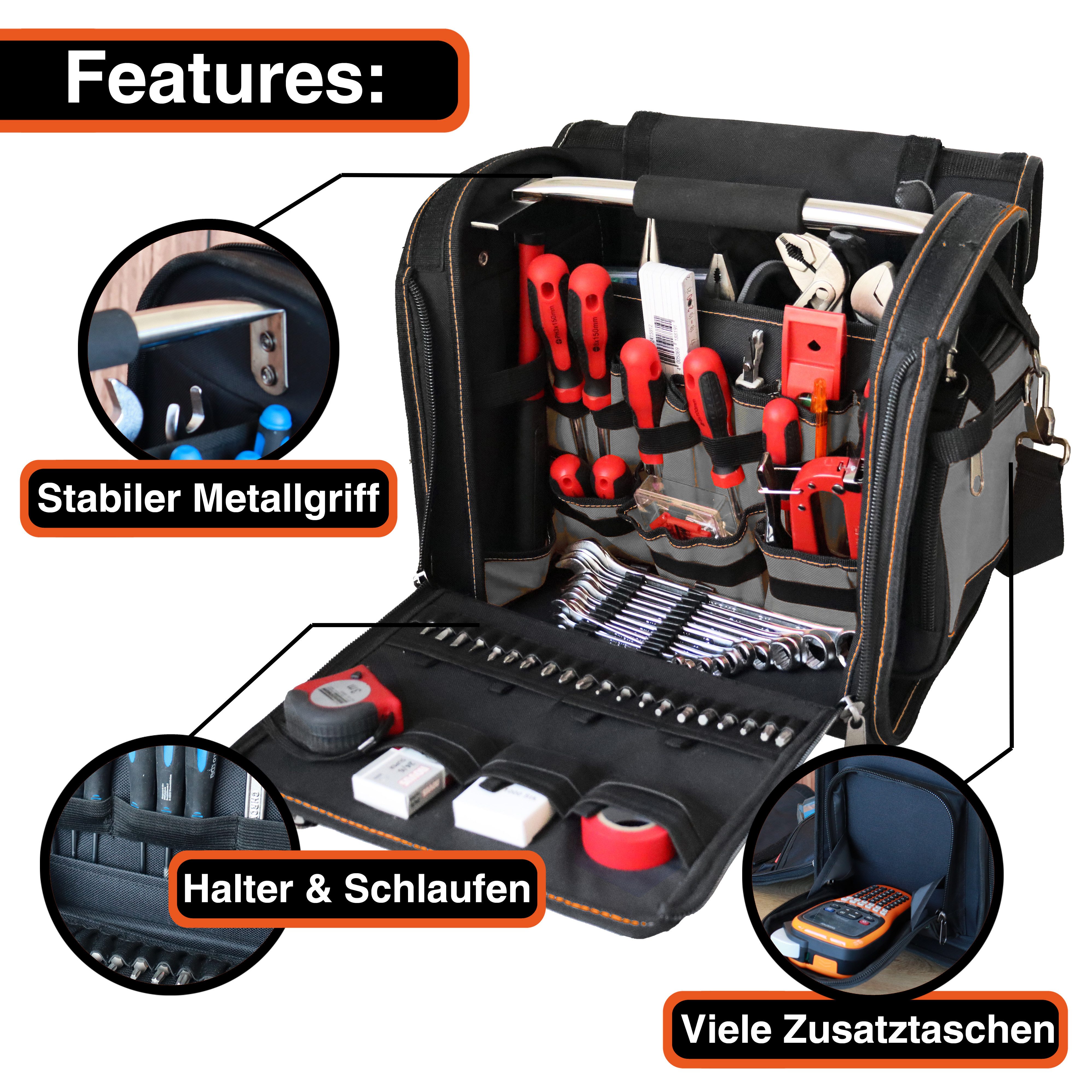 YPC Werkzeugtasche Foreman Werkzeugtasche XL, Tragbar