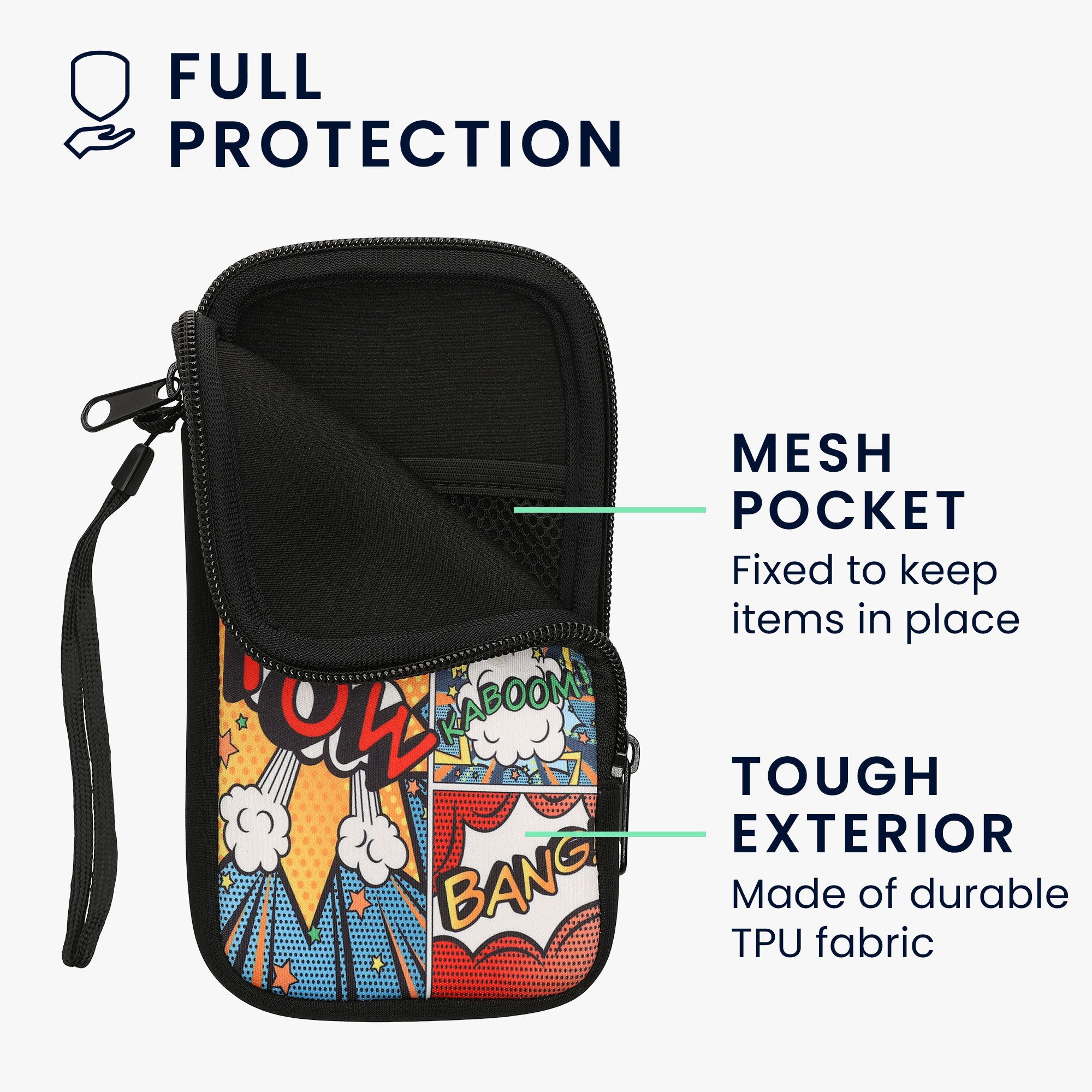 kwmobile Handytasche Handytasche für Smartphones XL - 6,7/6,8" (1-tlg), Neopren Handy Tasche Hülle Cover Case Schutzhülle