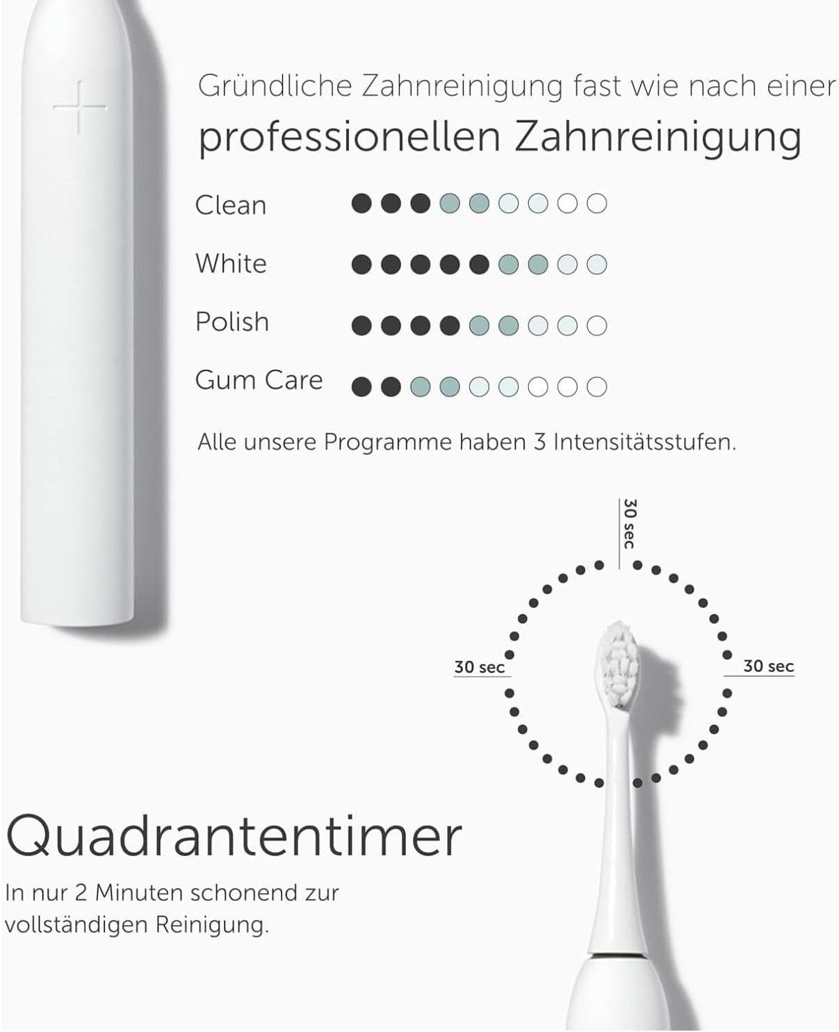 Wondersmile Schallzahnbürste Pro Travel Care Bundle, Aufsteckbürsten: 1 St., inkl. Reiseetui & Zahnpasta, Integrierter Zungenreiniger