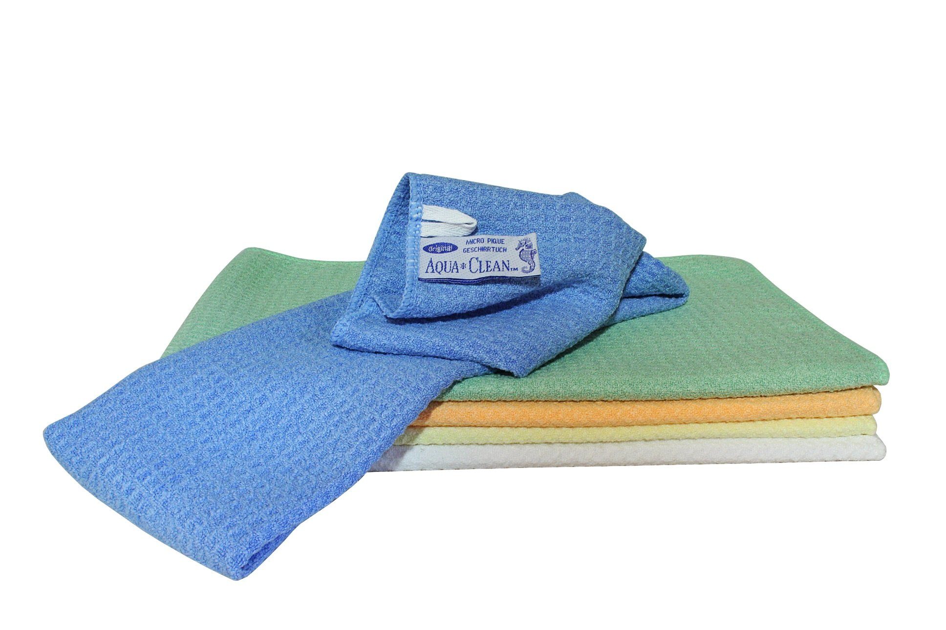 AQUA CLEAN Geschirrtuch AQUA CLEAN Pique Microfaser Geschirrtuch 5er Set, ( günstig online kaufen