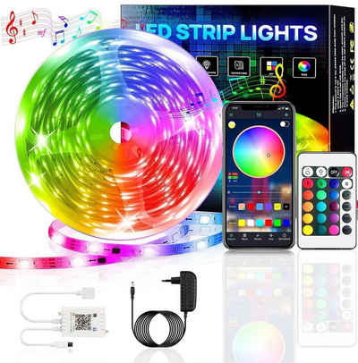 Dedom LED Stripe LED Strip, LED- Streifen, Lichtstreifen, Lichterketten, RGB, 5,10,15,20M, 18 Lichter/M, Infrarot-Fernbedienung, Bareboard RGB