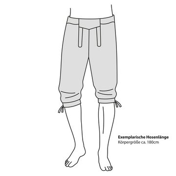 Almbock Trachtenlederhose Herren Lederhose Schwabing (2-tlg) mittelbraun