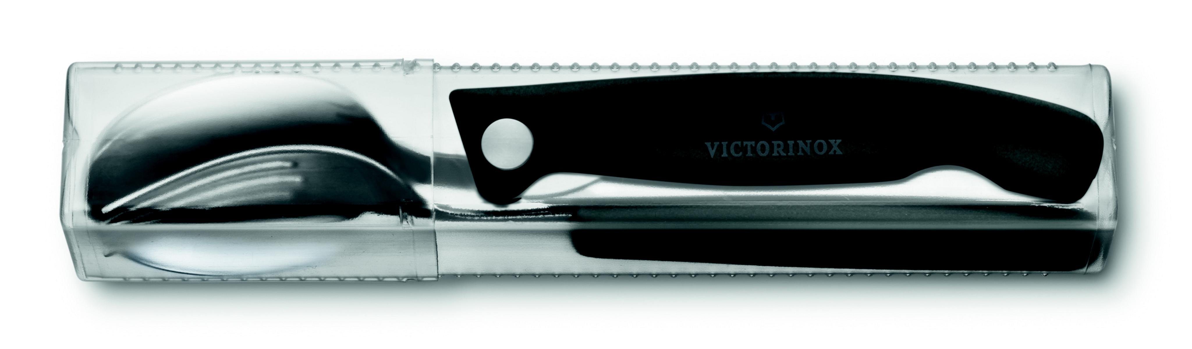 Swiss 3-teilig, schwarz Taschenmesser Besteck-Set, Classic Victorinox