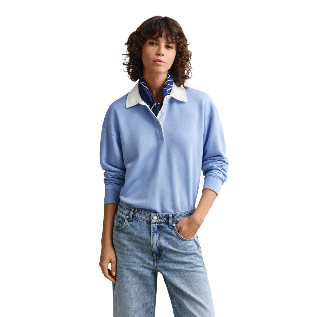 Gant Poloshirt 4201436 Damen Poloshirt mit Twillkragen