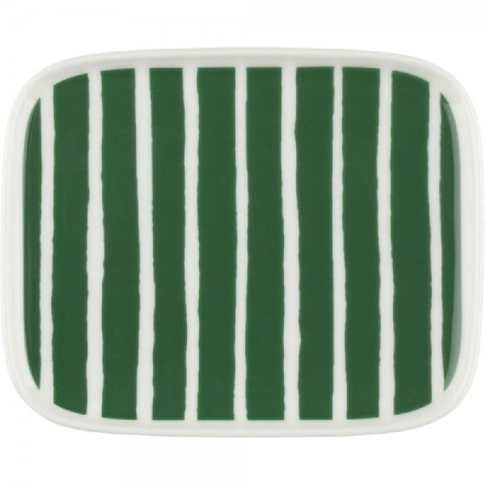 Marimekko Frühstücksteller Teller Oiva Piccolo Weiß Grün (15x12cm)