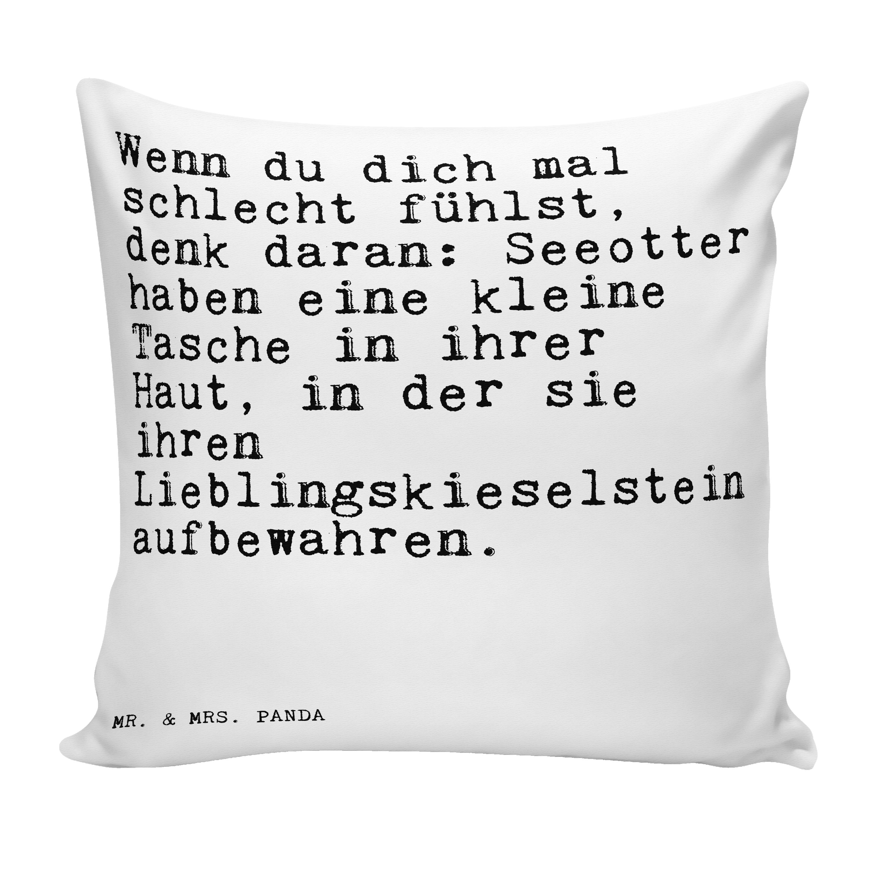 Mr. & Mrs. Panda Dekokissen »Wenn du dich mal... Weiß Lustig