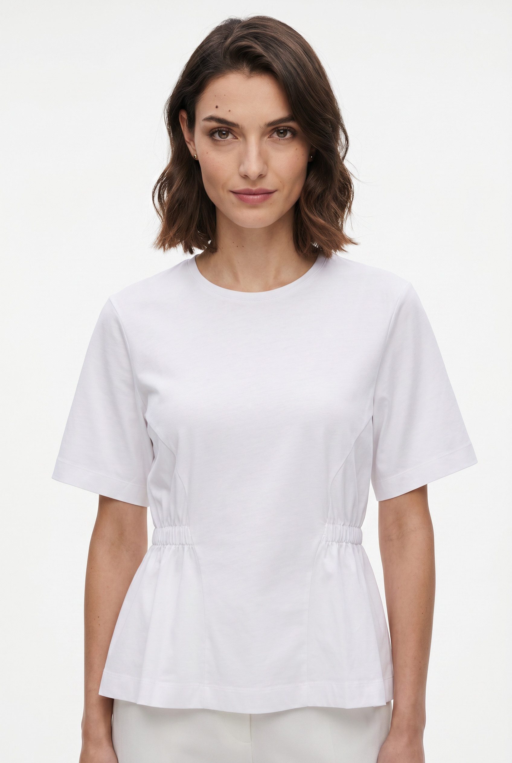 RICHROYAL T-Shirt mit elastischen Raffungen an den Seiten