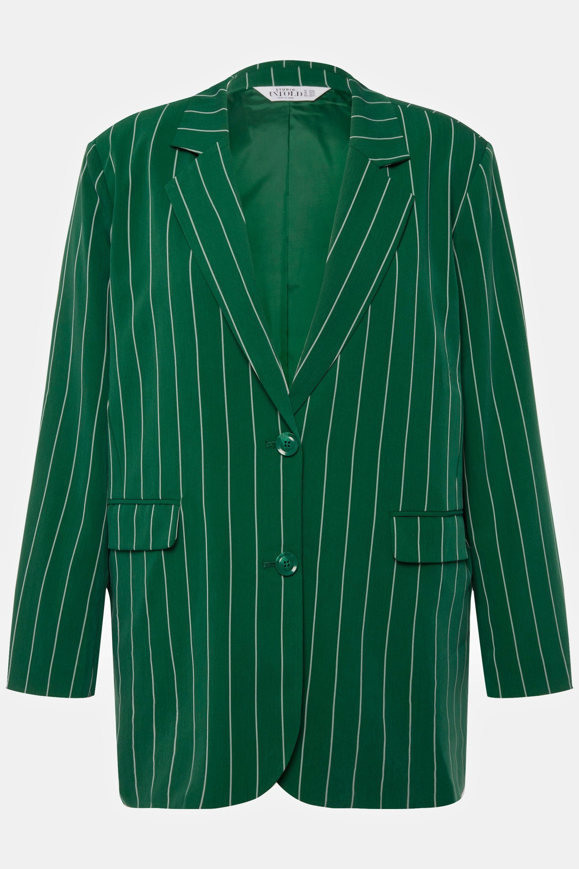 wiesengrün Blusenblazer Studio Revers Untold Oversized-Blazer Langarm