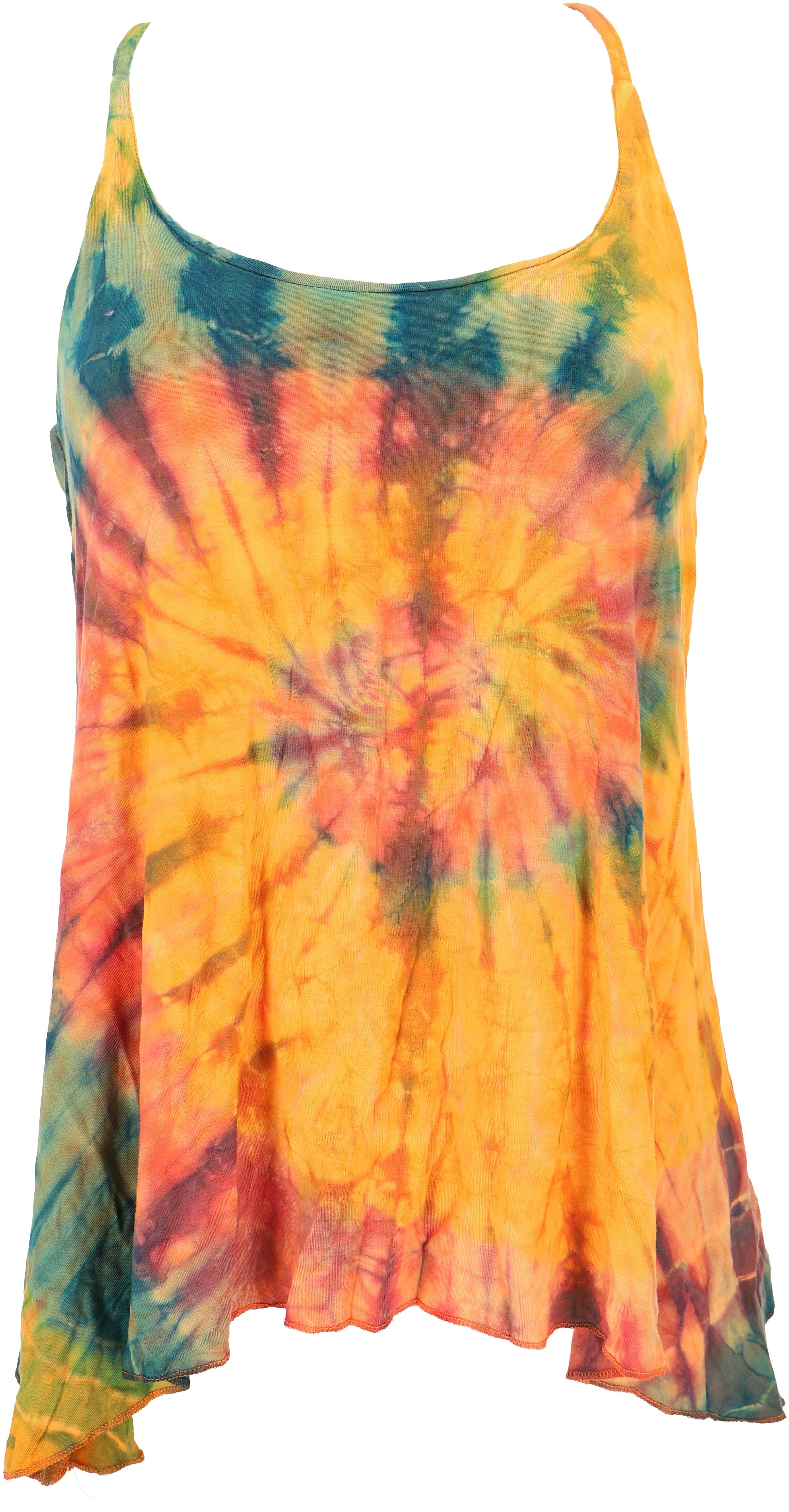 Guru-Shop T-Shirt Sommerliches Boho Batik Top, günstig online kaufen