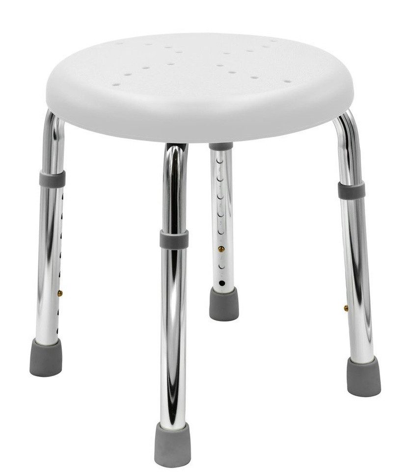 Ridder Dusch- und Badhocker HANDICAP Badstuhl, Durch. 45cm, Weiß, Ridder-A170101