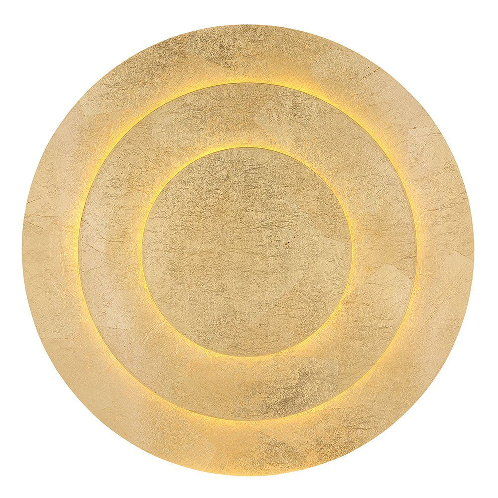 GLOBO LIGHTING LED Deckenleuchte, LED-Leuchtmittel fest verbaut, Warmweiß, Deckenlampe Deckenleuchte Wohnzimmerlampe gold LED Schlafzimmerlampe D