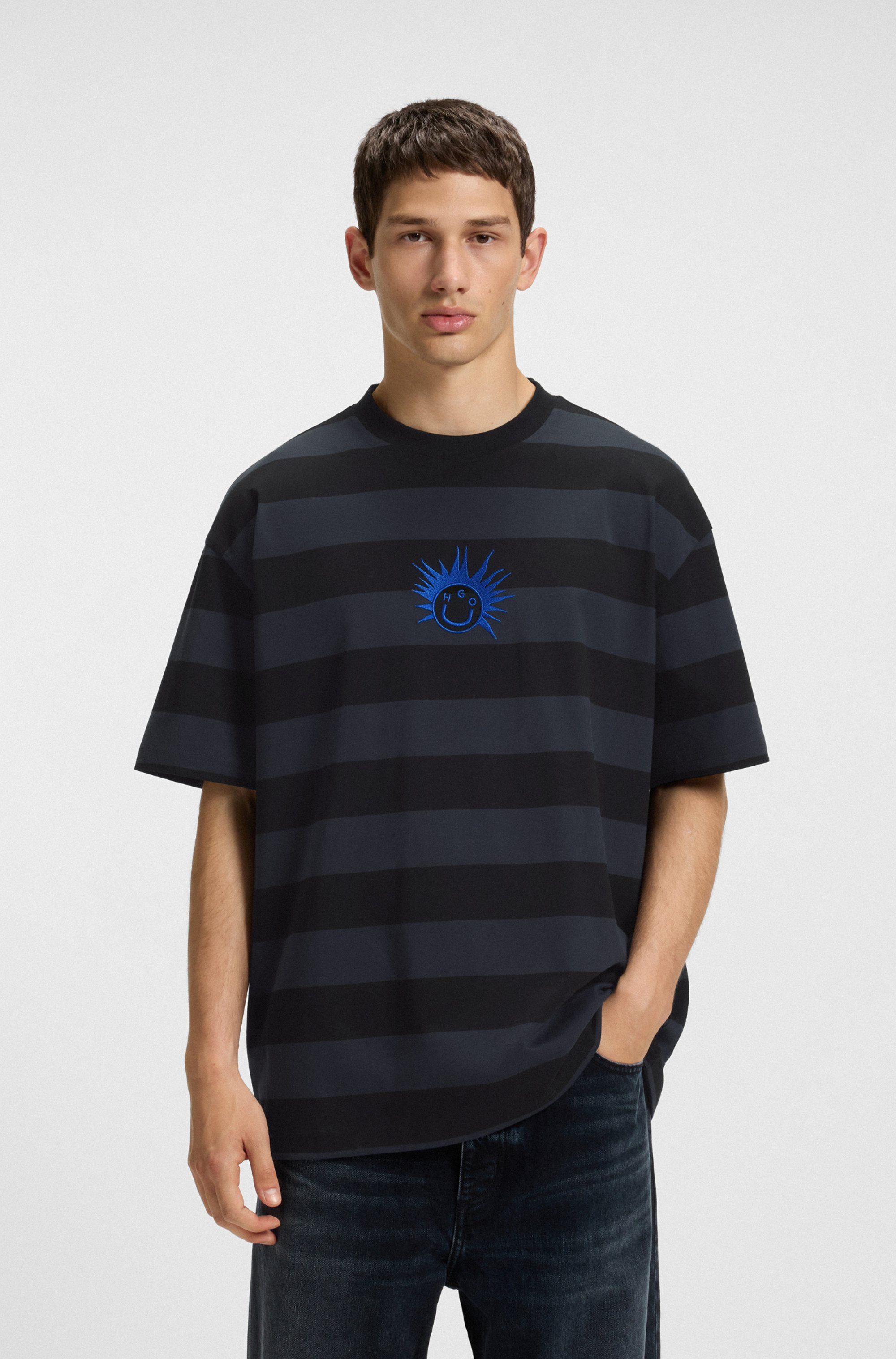 HUGO Blue T-Shirt Nisite regular fit günstig online kaufen