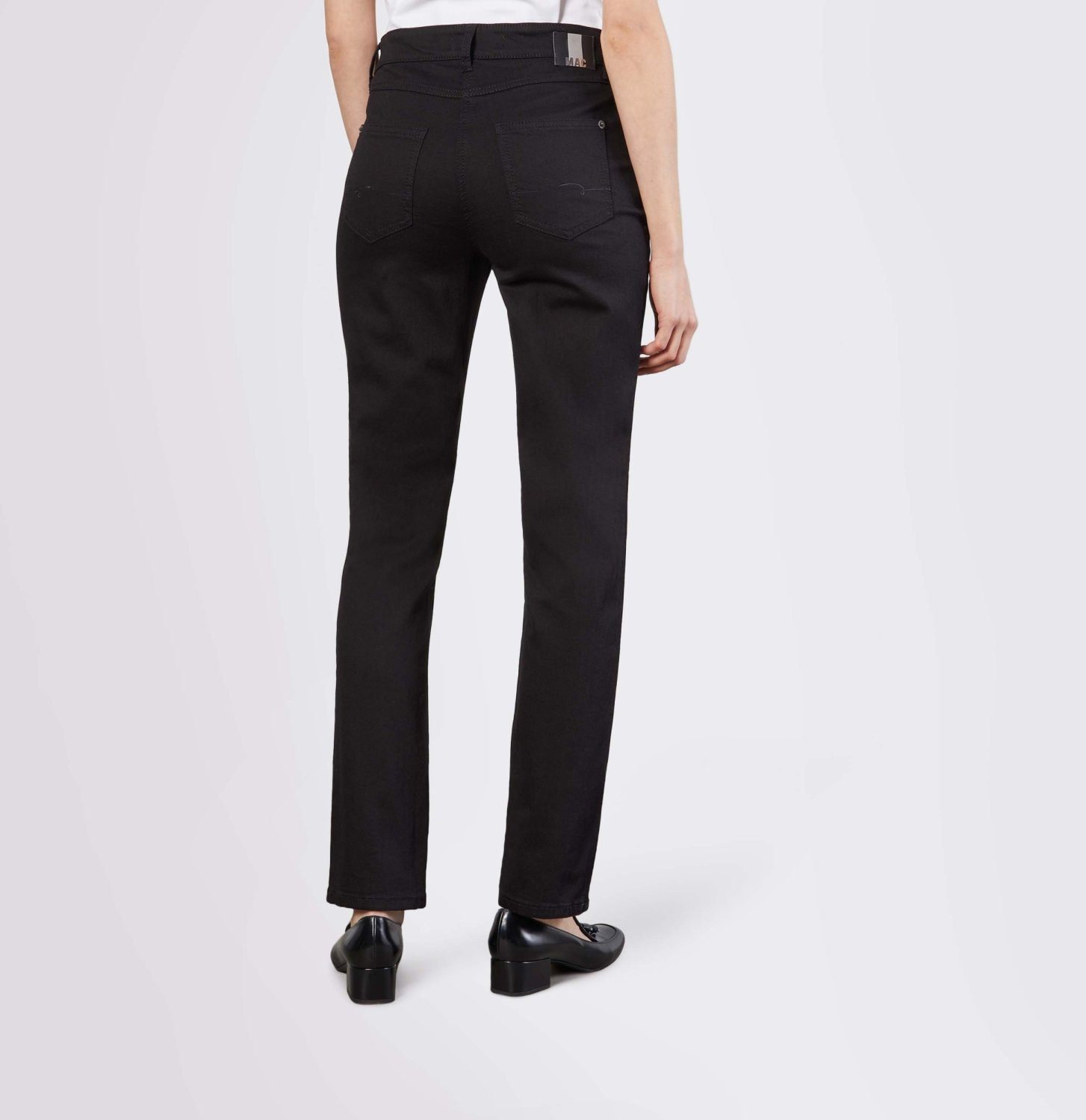 MAC Straight-Jeans MELANIE schwarz