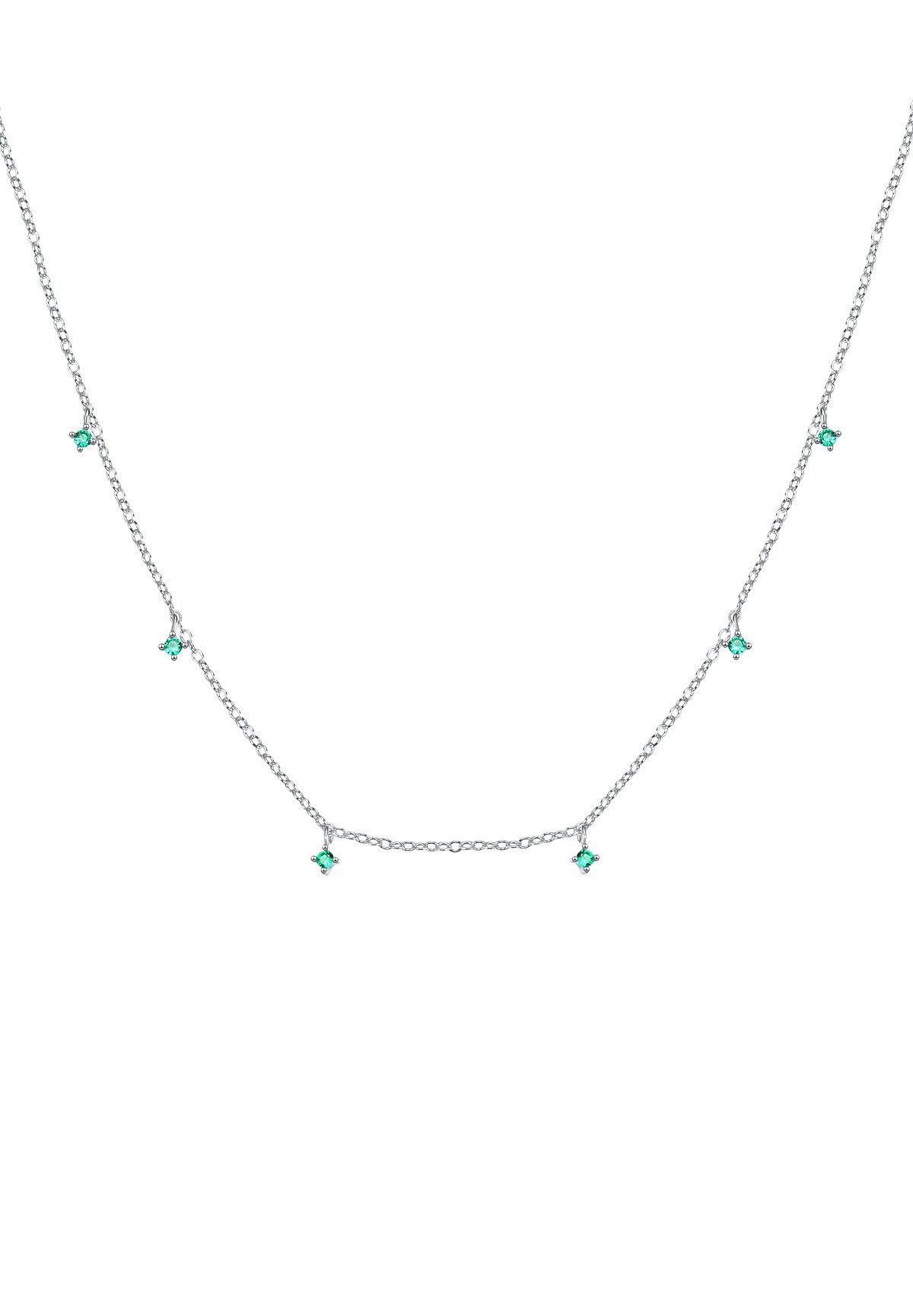 Hey Happiness Silberkette Kristall Anhänger, 18K günstig online kaufen