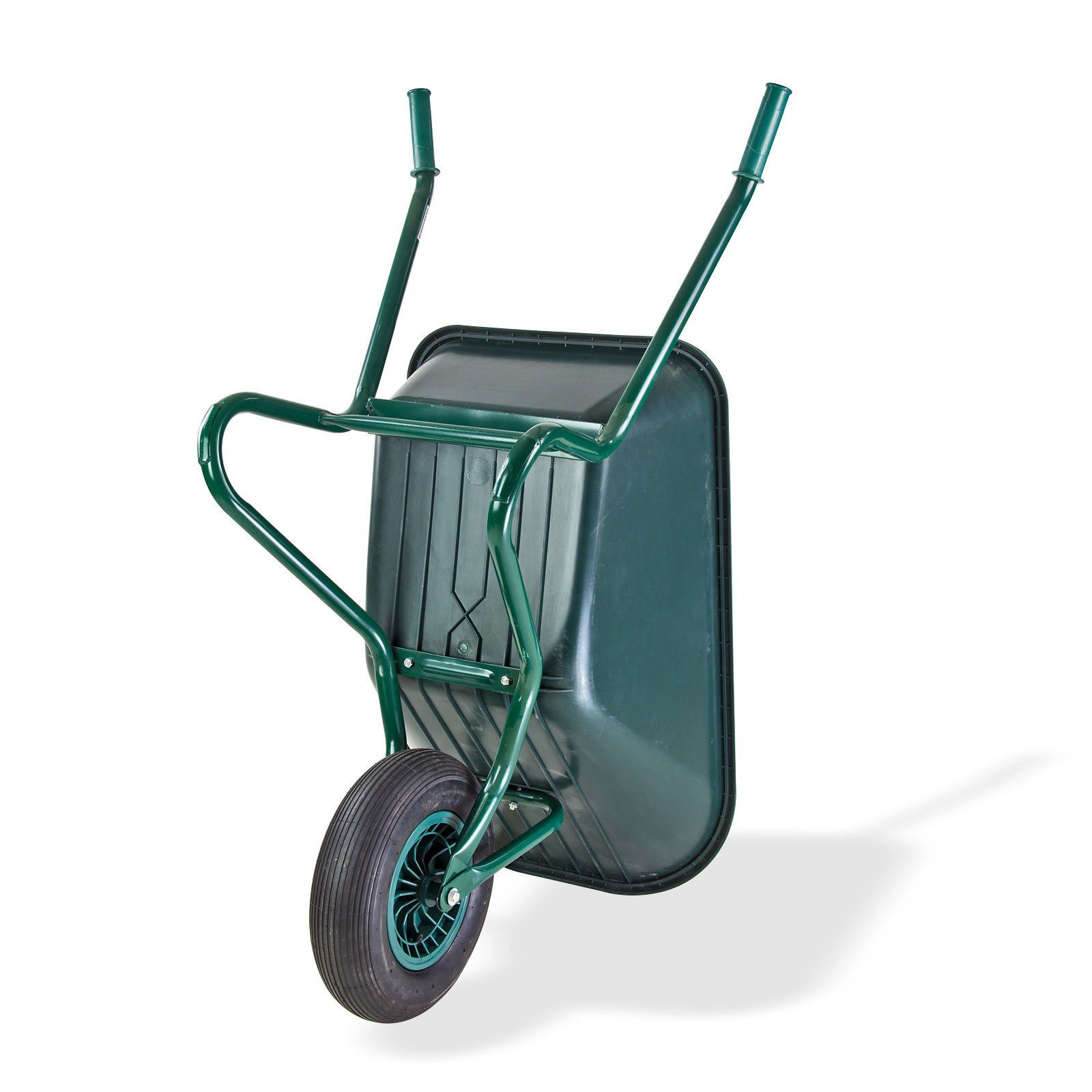 DEMA Schubkarre »Schubkarre Gartenschubkarre Gartenkarre mit Kunststoffwanne  grün 85 Liter Traglast: 180 kg«