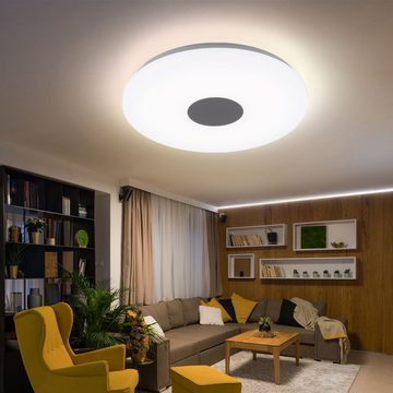 etc-shop LED Deckenleuchte, LED-Leuchtmittel fest verbaut, Warmweiß, LED Deckenleuchte Deckenleuchten Wohnzimmer Deckenlampe in