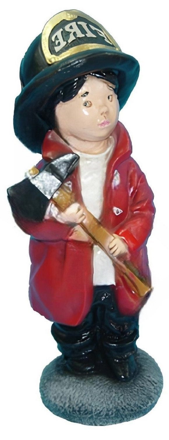 Skulptur Feuerwehr USA Kinderfigur Gartenstatue Skulptur Figuren Skulpturen
