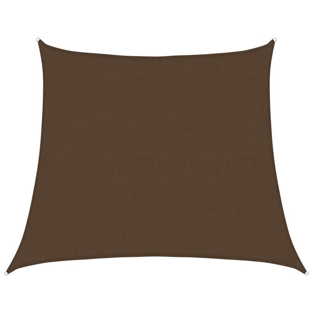 vidaXL Sonnensegel Sonnensegel 160 g/m² Trapezform Braun 4/5x4 m HDPE, (1-tlg)