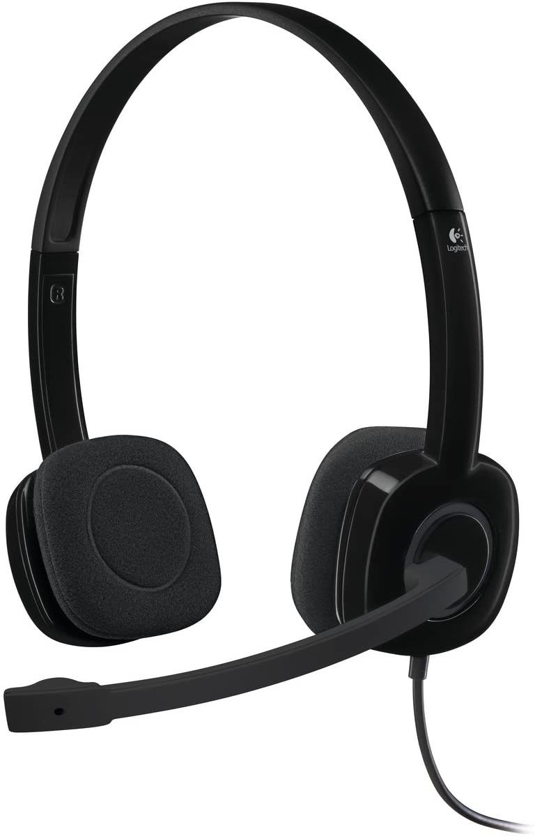 Logitech H151 Навушники mit Mikrofon, Stereo-Headset, Verstellbares Mikrofon Headset