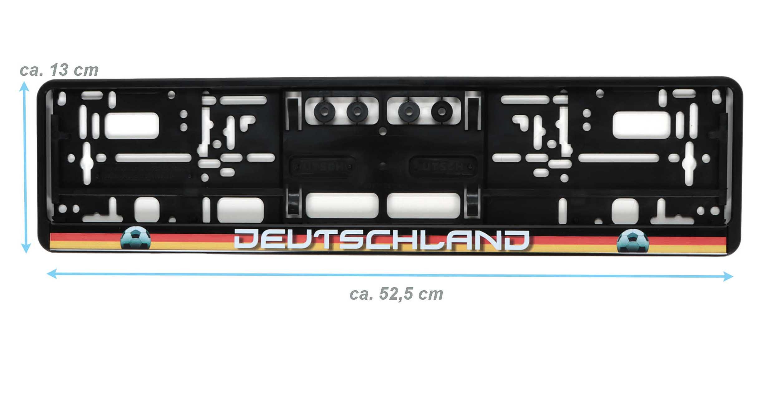 Bubble-Store Kennzeichenhalter Auto Kennzeichenhalterung, (Deutschland-Flagge), KFZ Nummernschildhalter