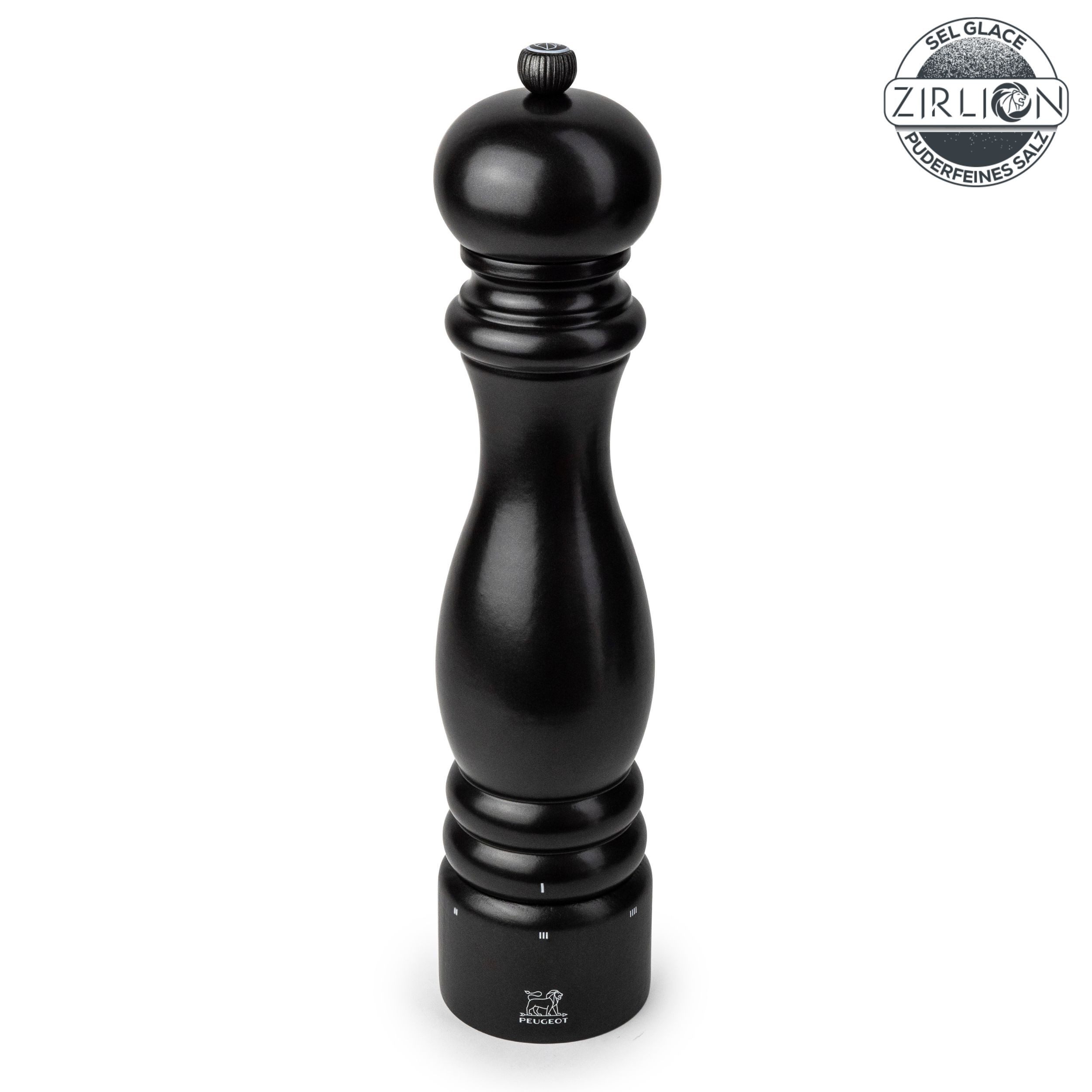 PEUGEOT Salzmühle PARIS 30cm Buchenholz Satin-Schwarz uSelect Zirkonia-Mahlwerk Manuell