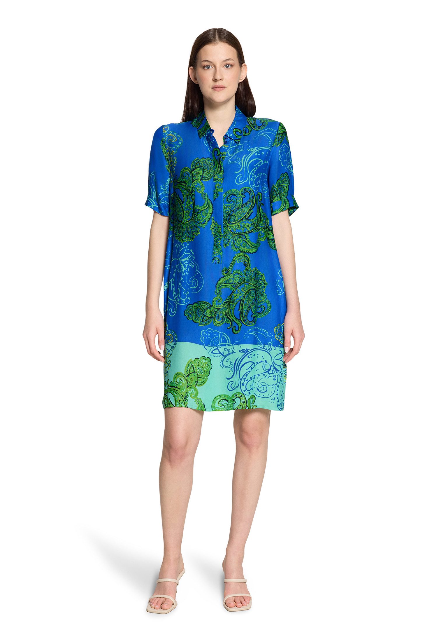 Hemdblusenkleid Damen mit Knopfleiste