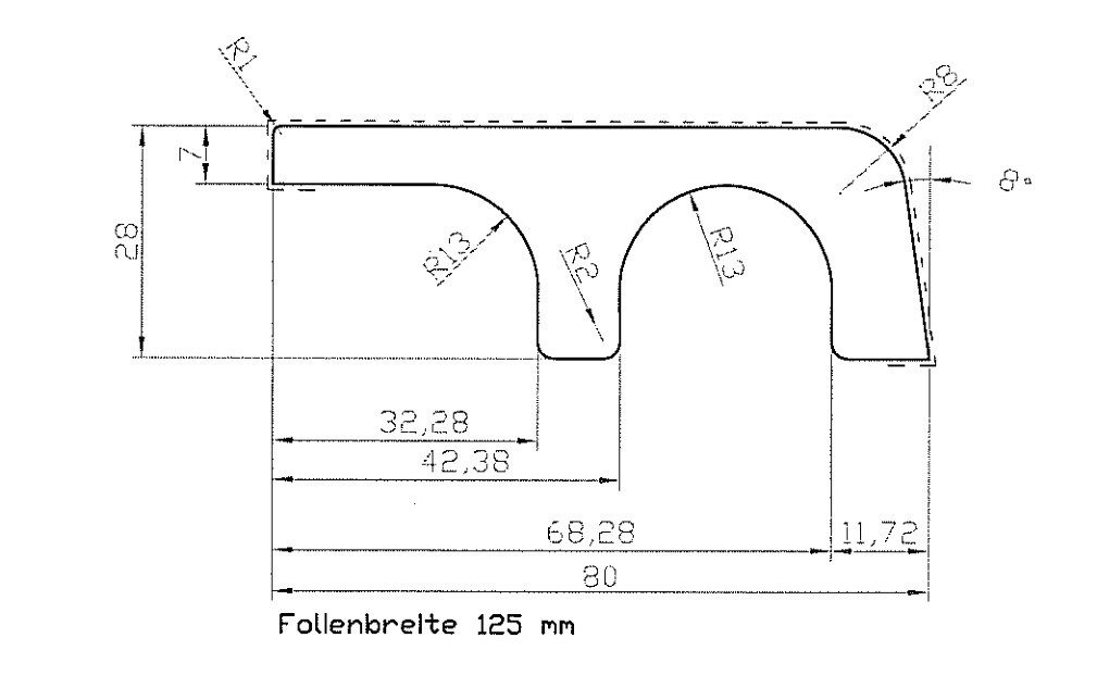 Kosche Sockelleiste Rohrsockelleiste MDF weiß 28 x 80 x 2600 mm, L: 260 cm