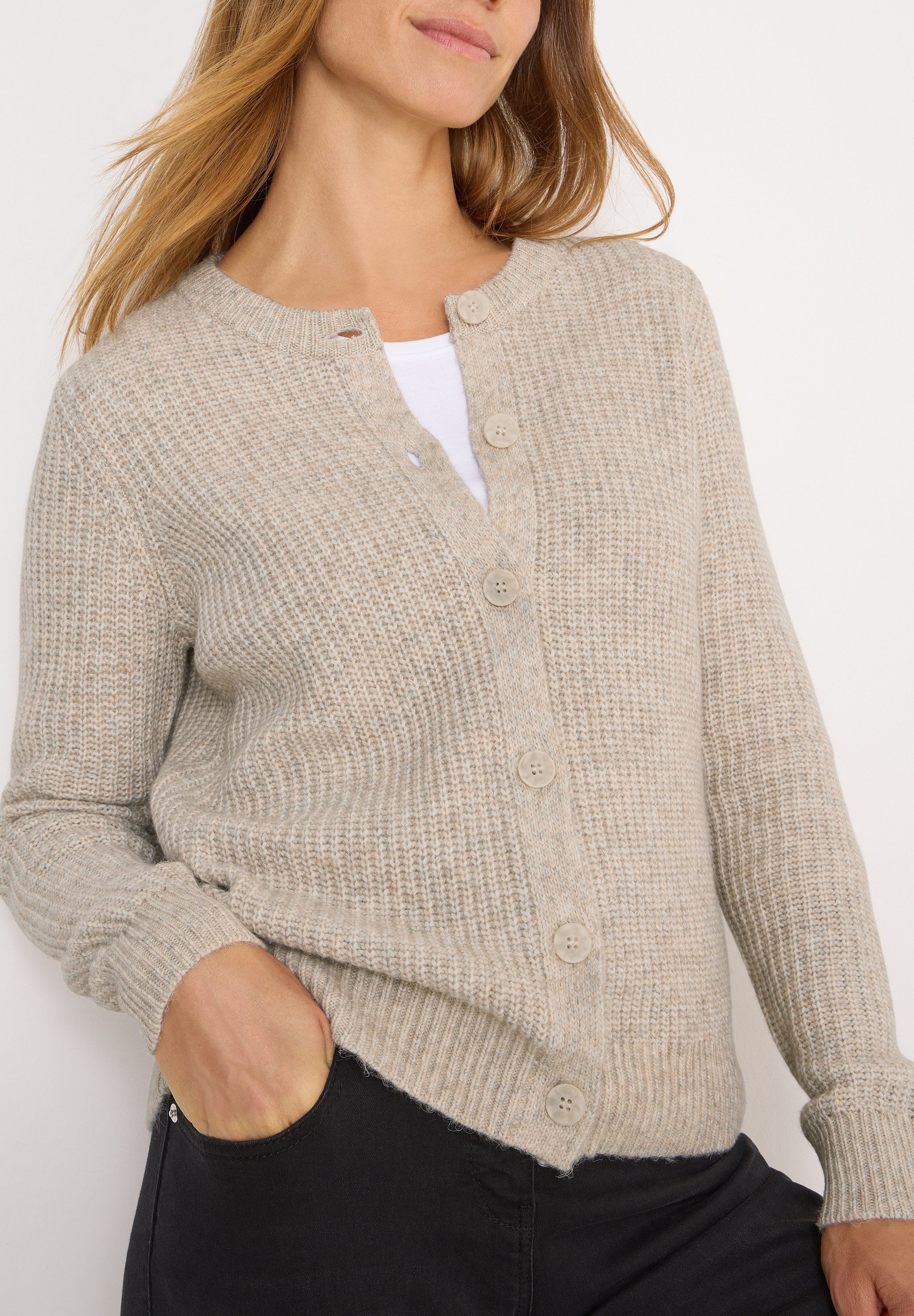 CECIL Cardigan mit Rippbündchen günstig online kaufen