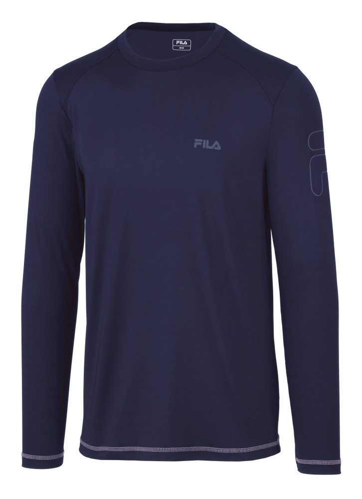 Fila Langarmshirt Joris (angenehmer Tragekomfort) navyblau Herren