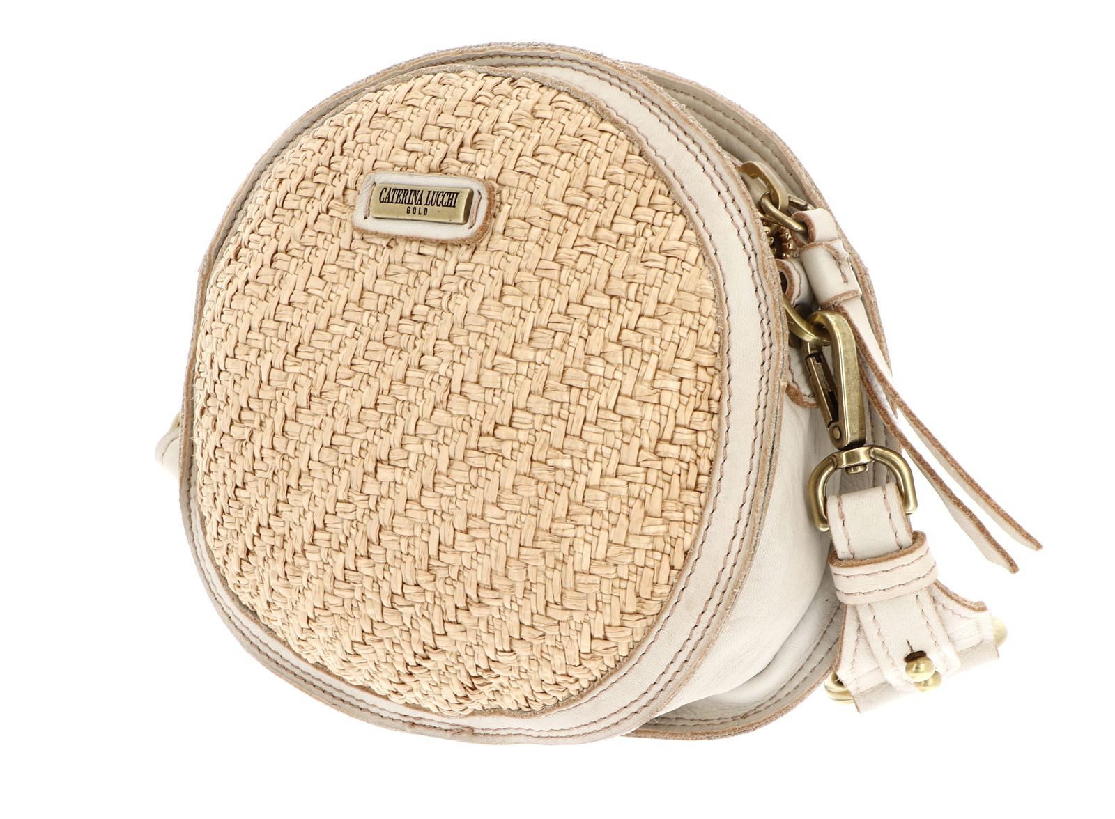 Caterina Lucchi Umhängetasche Elettra Round Crossbody Bag, aus echtem Kalbsleder