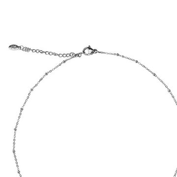 ANELY Kette mit Anhänger Edelstahl Halskette mit Herz Anhänger (1-tlg), 7106 in Silber