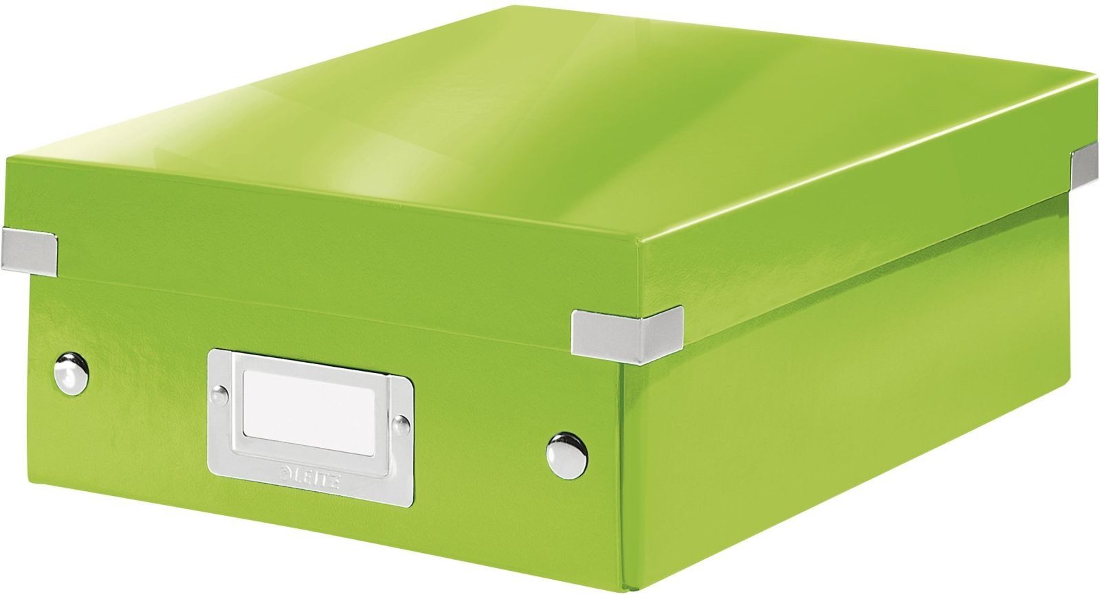 Aufbewahrungsbox Organisationsbox Click & Store Wow Klein Graukarton grün