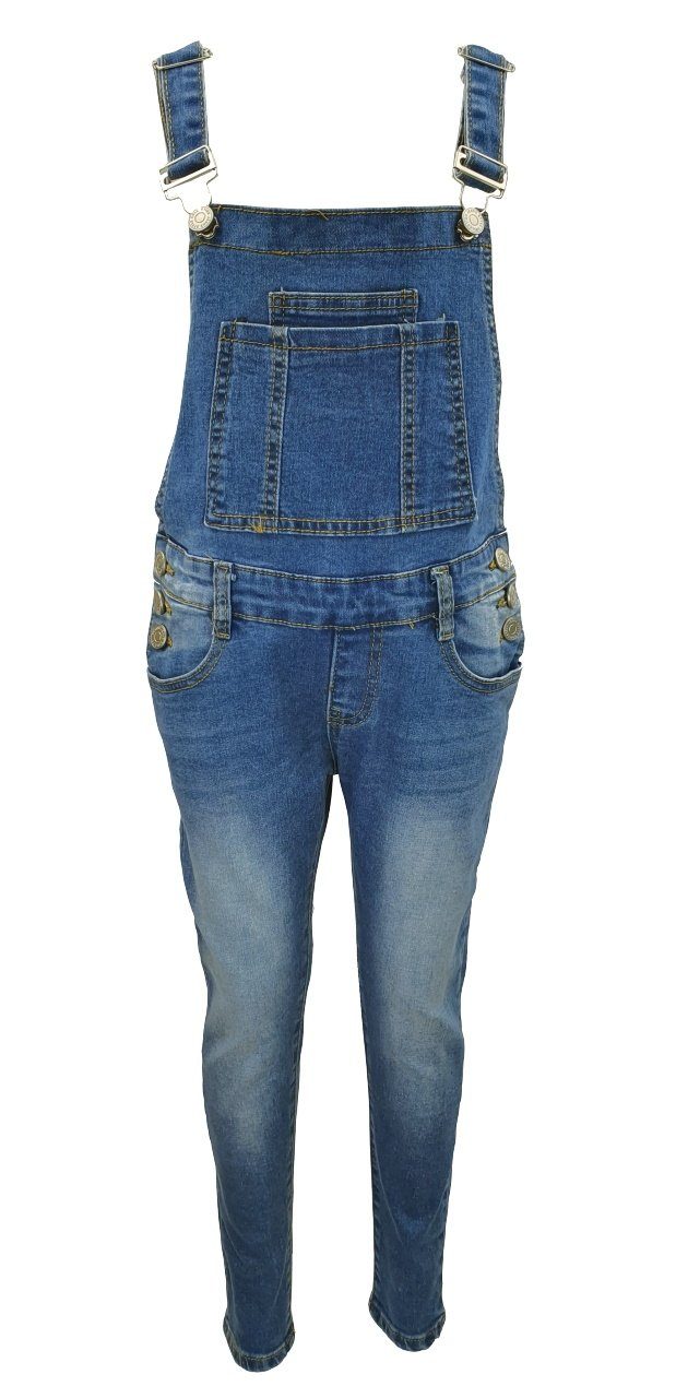 Girls Fashion Jeanslatzhose Jeans Latzhose für Mädchen, M7786