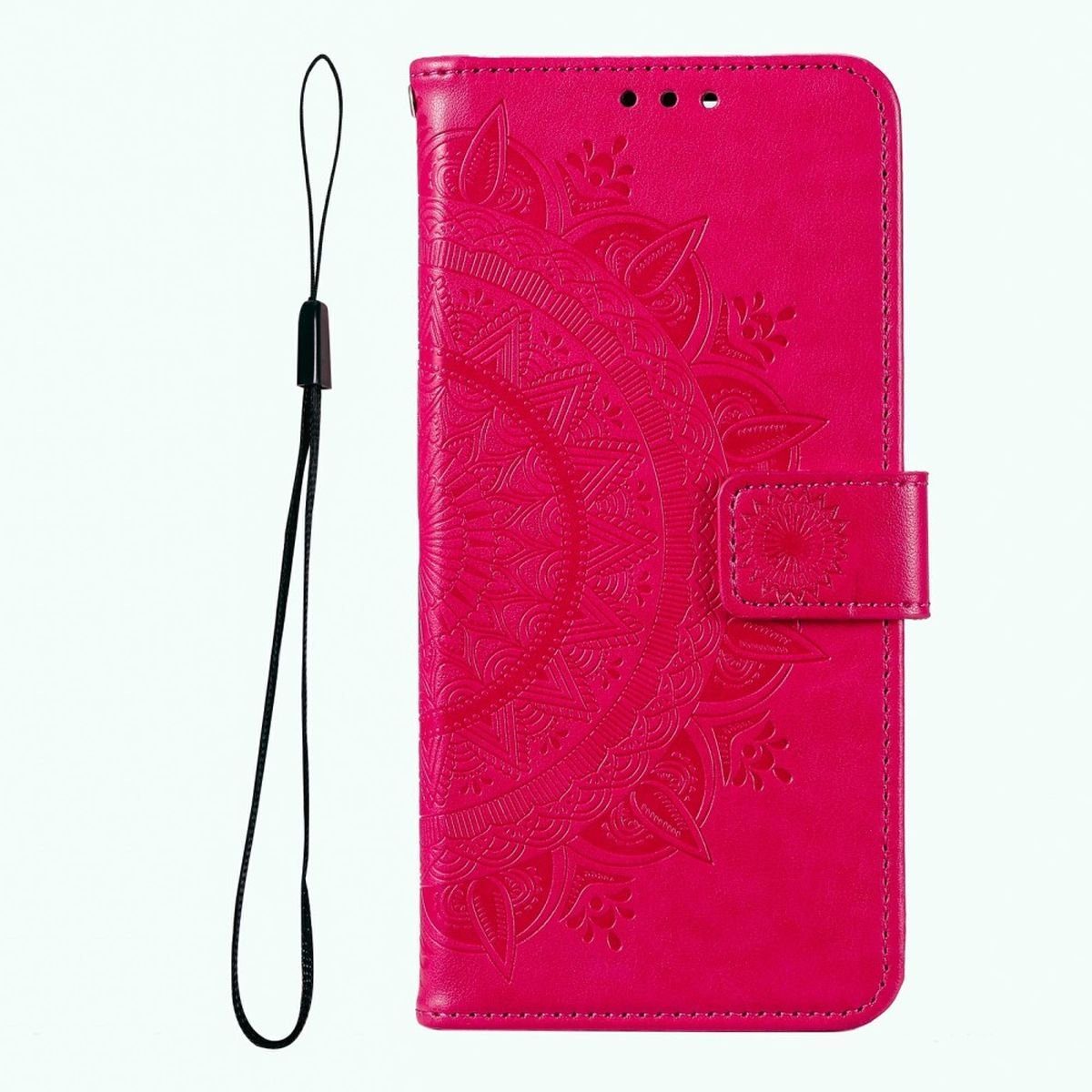 CoverKingz Handyhülle Hülle für Samsung Galaxy A03 Handyhülle Flip Case Cover Schutzhülle 16,5 cm (6,5 Zoll), Klapphülle Schutzhülle mit Kartenfach Schutztasche Motiv Mandala