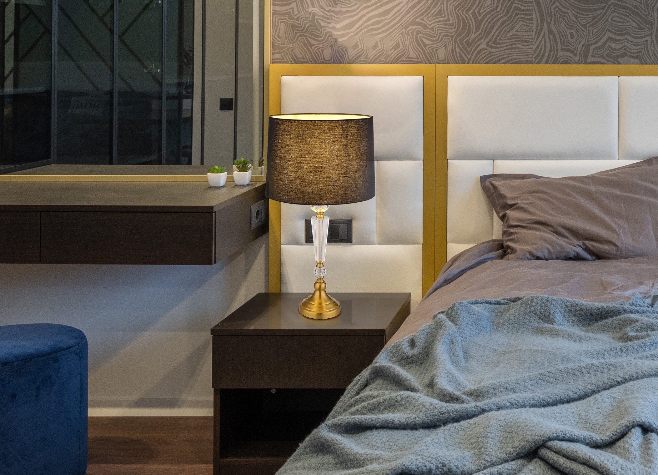 GLOBO LIGHTING Tischleuchte ARRO, ohne Leuchtmittel, günstig online kaufen