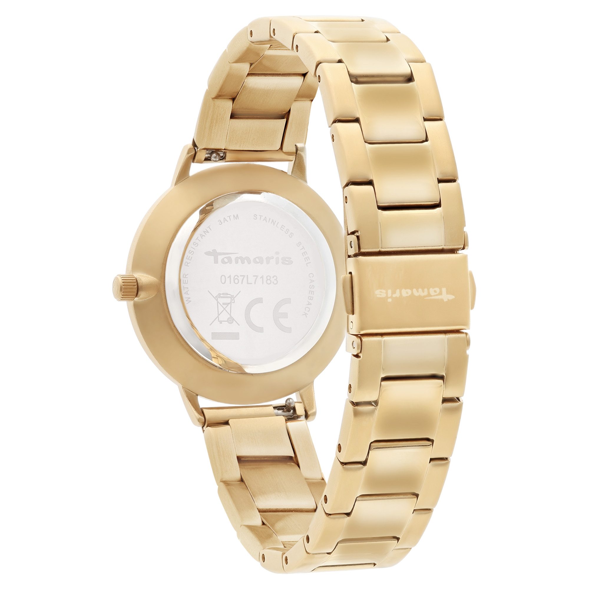 Tamaris Quarzuhr TT-0222-MQ, Armbanduhr, Damenuhr, Edelstahlarmband, analog