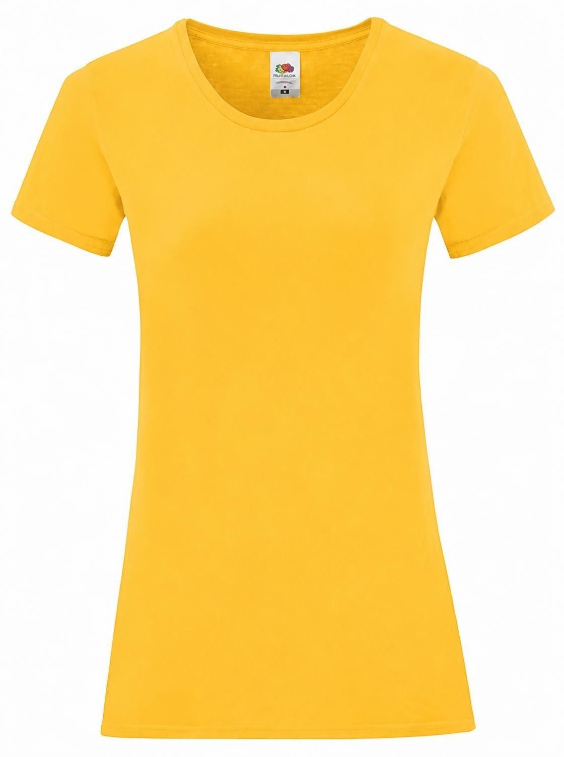 Fruit of the Loom Rundhalsshirt Damen Iconic T, 100% gekämmte, ringgesponnene Baumwolle