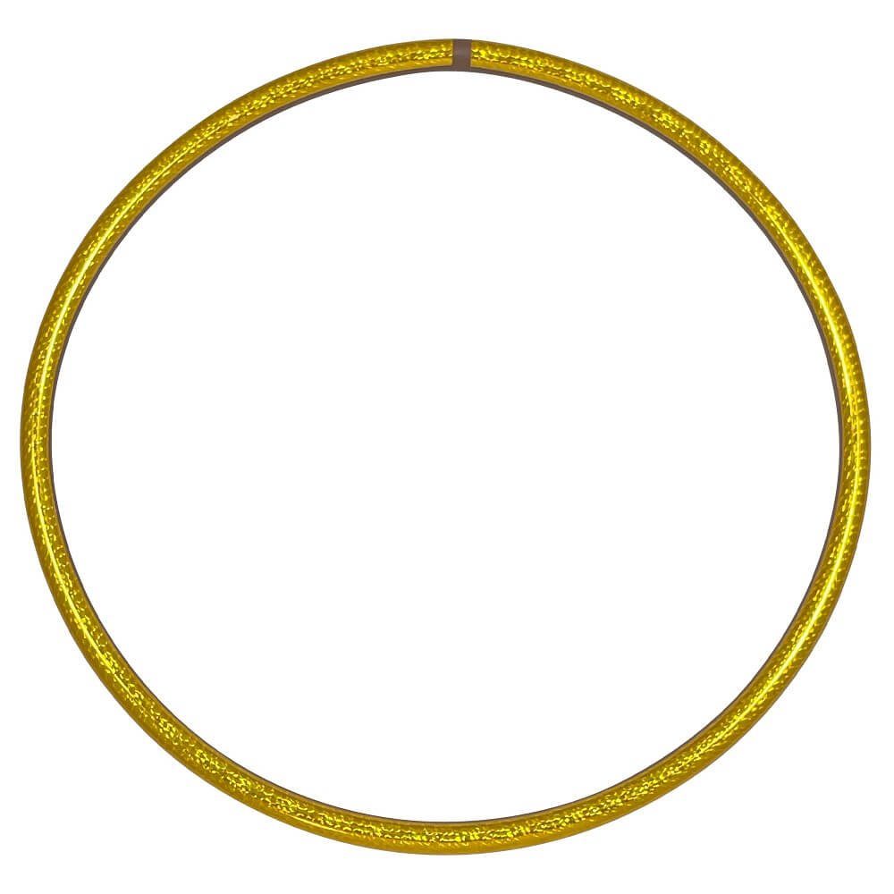 Hoopomania Hula-Hoop-Reifen Mini Hula Hoop, Hologramm Farben, Ø50cm, Gelb