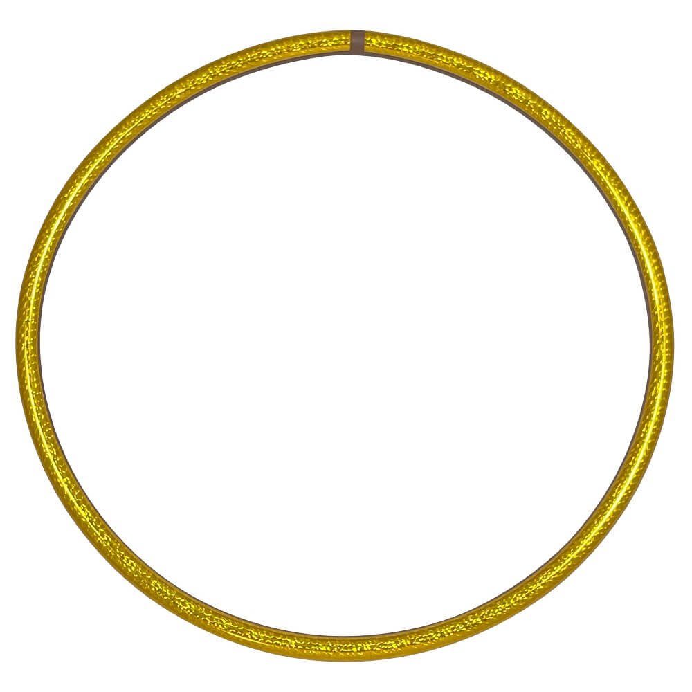 Hula-Hoop-Reifen Zirkus Hula Hoop, Hologramm Farben, Ø 85cm Gelb